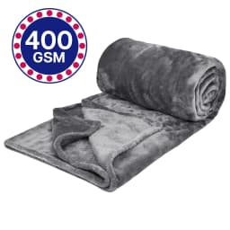 Fleece Blanket Solid Throw Blankets for Couch & Bed, Plush Cozy Fuzzy Blanket Super Soft & Warm Blankets for Fall and Winter