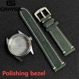 Retro 36/39mm Pilot Little Prince Watch Case Stainless Steel Sapphire Glass 20ATM Fit NH35 NH36 Movement Part Leather Strap