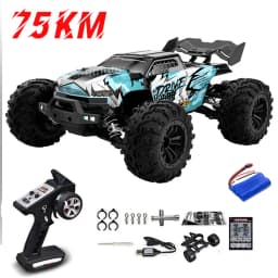 1:16 75KM/H or 50KM/H 4WD RC Car with LED Remote Control Cars High Speed Drift Monster Truck for Kids Vs Wltoys 144001 Toys