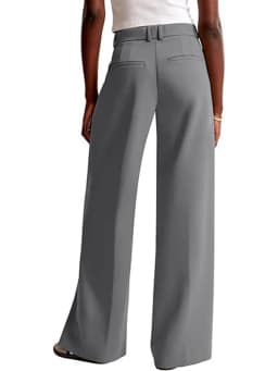 Aoaiiys Solid Suit Pants Women Simple Classic Straight Wide Leg Pants Office Lady High Waisted Trousers Spring Summer 2026 New