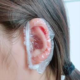 100Pcs Transparent Disposable Ear Cover Waterproof One-off Earmuffs Ear Protector Caps Plastic Bag Bath Shower Hair Dyeing Tool