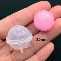 3D Sphere Ball Silicone Mold Round Clear Mould for UV Resin Epoxy Resin Craft Supplies Flowers Preservation for Home Decor