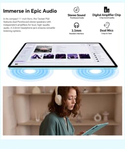 2026 Teclast P50 Tablet Android 16 8-Core T606 4Gb Ram 128Gb Rom 1280X800 Pixels Ips Bluetooth 5Mah Type-C 8Mp+5Mp Wifi TLA002