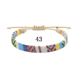 Woven Ethnic Nepal Bracelet Boho Women Men Fabric Thread Rope Hand Wrist Strap Weave Braid Wristband Luck Friendship Knot Bangle