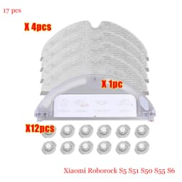 Water Tank Dust Box For XiaoMi Roborock S5 S50 S51 S55 S6 S60 S6 Pure Vacuum Cleaner Spare Parts Side / Main Brush Accessories