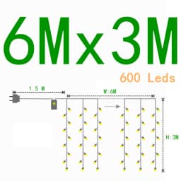 Led Icicle Curtain String Lights Fairy Christmas Lights Garland For Christmas New Year Wedding Home Room Patio Party Decoration