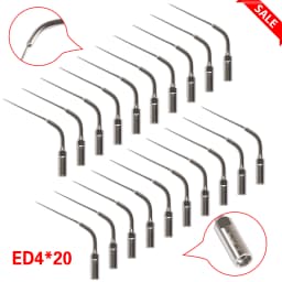 20 PCS Multifunction Dental Ultrasonic Scaling Endo Tips Fit DTE SATELEC Handpiece