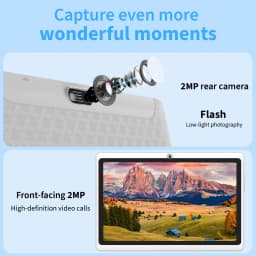 2026 Android 11 7" WiFi Tablet with Case,Max 6GB(2GB+4GB Expansion)RAM+32GB ROM,Quad Core,Dual 2MP Camera,3000mAh IPS Screen