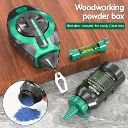DGEV Line Box Woodworking Marking Gauge Construction Site Line Laying Tool Drop-Resistant Line Marking Tool 30m Line Quick Retra