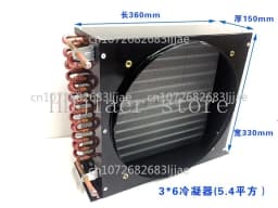 Condenser Copper Tube Cold Storage Refrigerator Freezer Water-cooled Cake Cabinet 1 Horse 1.5 Horse Oil Cooler