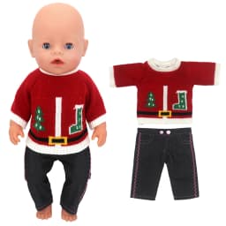 43cm Baby Doll Clothes Animal Romper 17 inch Dolls Clothes Children Xmas Gift Toys Wears