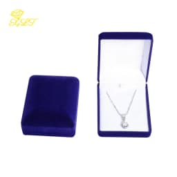 Velvet Jewelry Box For Pendant Display Gift Storage Case Necklace Holder Pendant Packaging Box Elegant Jewelry Storage