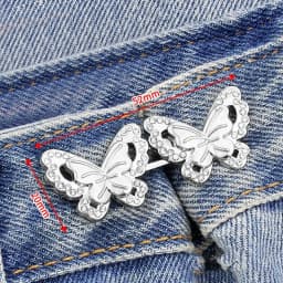 Clothing Accessories Waist Closing Button Metal Pins Removable Tighten Waist Button Adjustable Jeans Ornaments Waist Clip Women