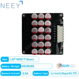 NEEY 5A 3S 4S 5S 6S 7S 8S 9S 10S 11S 12S 13S 14S 15S 16S 17S Active Equalizer Balancer Lifepo4/lipo/lto Battery Energy Capacitor