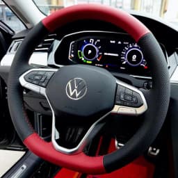 Custom Car Steering Wheel Cover 100% Fit For Volkswagen VW Golf 8 Passat ID.3 Arteon Caddy 2019-2022 Auto Interior Accessories