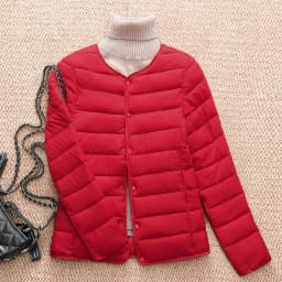 Lightweight Low-Neckdown Women's down Cotton Vest Warm Fitted Inner Wear Trendy Nurse's Undergarment Cotton Jacket