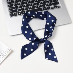 2025 Brand Design Dot Pattern Women Scarf Luxury Silk Scarf Fashion Hair Headband Foulard Skinny Bag Scarves Neckerchief