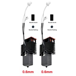 Nano-Coating Upgraded Hotend For Snapmaker U1 Hot End 0.2 0.4 0.6 0.8mm 24V48w Ceramic Block Kit High Flow J Head For u1 printer