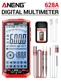 Digital Multimeter Professional Rechargeable 6000 Counts AC/DC Voltage Current Ammeter Capacitor Detector Electrician Tools