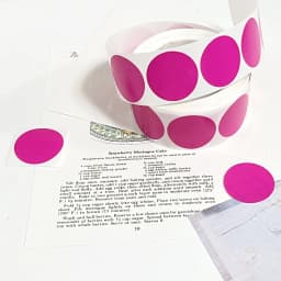 500Pcs Chroma Labels Stickers Color Code Dot Labels Stickers 1 Inch Heart Red, ,Yellow,Blue,Pink,Black,Stationery Stickers
