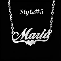 Multi-style Heart Name Design Personalized Pendant Necklace Woman Stainless Steel Silver Gold Name Customized Necklace Jewelry