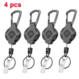 GITFOS Retractable Keychain with Phone Clip and Retractable Rope Key Ring