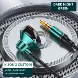 9D Bass Stereo Type C&3.5mm Headphones Volume Control Headset With HD Mic Wired Earbuds For IPhone15/16 Samsung Galaxy Earphones