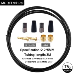 Hydraulic Disc Brake Cable 3M BH59 BH90 for Shimano DEORE XT SLX XTR Series Brakes MT200 M395 M375 Bicycle Brake Hose Olive Set