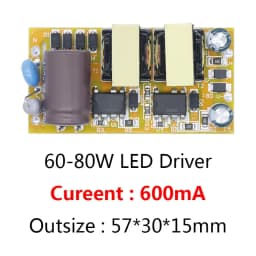 New LED Driver 600MA 30W 40W 50W 60W 70W 80W 460mA Light Transformer AC175-265V Power Adapter DC80-120V For LED Spot Bulb DIY