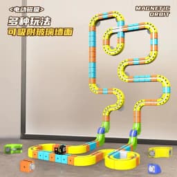 Brand-New Sell Well Anti-Gravity Magnetic Attraction Track Train Changeable Magnetic Magic Rail Car Electric Train Toy