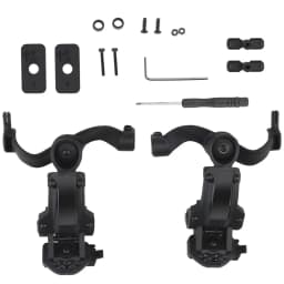 BOOIU Tactical Headset Holder Fast Helmet Rail Mount Adapter Multi-Angle Rotation Pickup Headphone Bracket OPS CORE ARC/Wendy