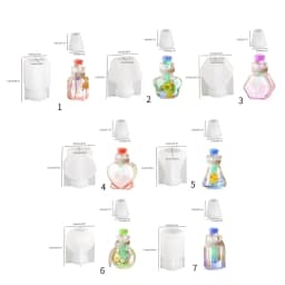 Small Bottle Pendant Silicone Mold Epoxy Resin Molds DIYs Heart Wishing