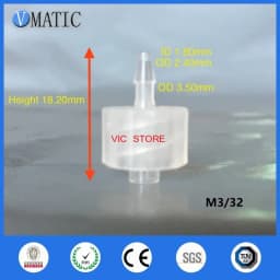 ‌Polypropylene Luer Lock Connector 10Pcs | 1/16'' Barbed Female Tapered Fitting for Syringe/Lab | Free Shipping