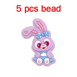 5pcs Silicone Cartoon Beads DIY Pacifier Chain Baby Oral Care Pacify Accessory Part