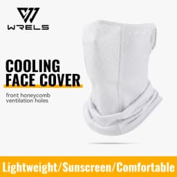 WRELS Neck Gaiter UV Protection Face Mask UPF 50+ Cooling Ear Hook Scarf Bandana Summer Cycling Fishing Outdoor Tactical Mask