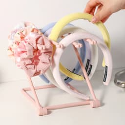 Vertical Foldable Headband Storage Rack Desktop Hair Band Hair Tie Organizer