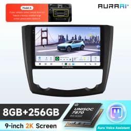 AURAAI X100 Android Car Intelligent Screen for Renault Kadjar 2015 - 2019 UIS7870 DSP RDS GPS SWC Auto CarPlay ADAS 360°CAM