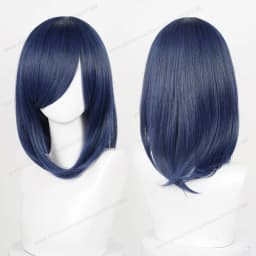 Anime 40cm Medium Basic Synthetic Bang Blond Cosplay Wig Black White Red Pink Green Brown Gold Blue Women Heat Resistant Hair