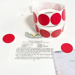 500Pcs Chroma Labels Stickers Color Code Dot Labels Stickers 1 Inch Heart Red, ,Yellow,Blue,Pink,Black,Stationery Stickers