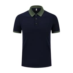 Flip Collar Short Sleeved Contrasting Collar Quick Drying Polo Shirt Printed Logo Embroidered Men's Sportswear Customization