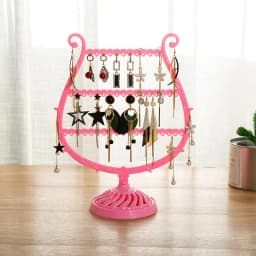 Creative Wine Cup Shape Earrings Display Bracelet Storage Shelf Jewelry Storage Holder Ear Stud Stand Jewelry Organizer