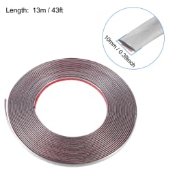 3M/5M Exterior Car Chrome Body Strip Bumper Auto Door Protective Moulding Styling Trim Sticker 6MM 8MM 10MM 12MM 15MM 20MM 30MM