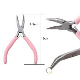 1PCS Mini Pliers Diagonal Pliers Round Bent Needle Nose Cutter Handcraft Beading Insulated Plier For Jewelry Making Hand Tool