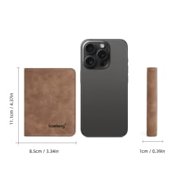 Thin Sanded Leather Multi-Card Driver's License Card Holder Simple Casual New Business Multi-Function Bifold Men's Short Wallet