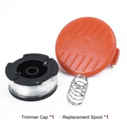 Factory Wound AF100 Replacement Spool Line And Cap RC100P For Black&Decker Trimmers 30 Feet Of 0 065 Inch Diameter Line