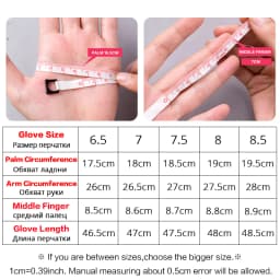 Multiple Colors 50cm Long Leather Gloves, Sheepskin Women's Leather Gloves, Warm Women's Winter Gloves, Simple Women's Gloves-22