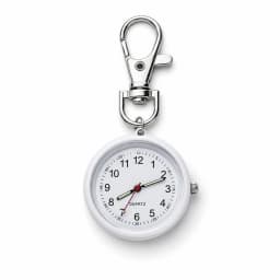 Mini Keychain Pocket Watch Number Dial Quartz Watch Clip‑On Carabiner Fob Watch Portable Timepiece for Medical Staff Students