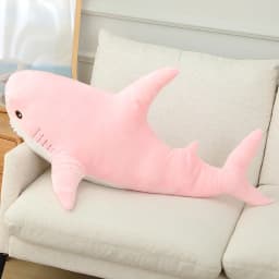 Simulated Shark Sea Creature Blue Pink Grey Fish Toy Super soft Dolls Cartoon Pillow Bed Decor Birthday Gift for Girls Boys
