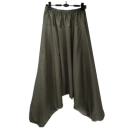 Women Summer Harem Pants Casual Cotton Solid Elastic Waist Wide Leg Pants Bottoms Loose Long Trousers 13 Colors