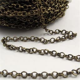 1Meter Bohemia Antique Bronze Silver Color Chain For Bracelet Handmade Jewelry Chains Necklace Chain Necklaces Women Vintage DIY